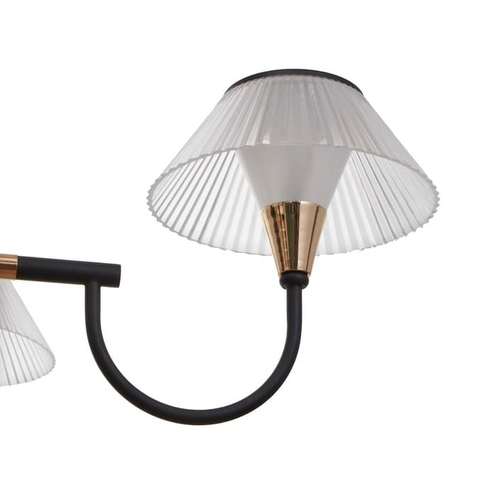 Люстра 1695/9 LED 216 Вт 3000-6000К черно-золотой 95×95×113 см BayerLux