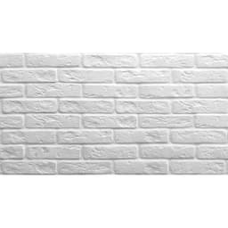 Гипсовая плитка усиленная «Барселона», цвет белый, 1 м²