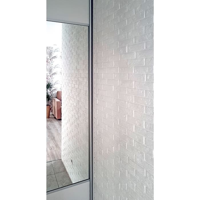 Гипсовая плитка усиленная «Барселона», цвет белый, 1 м²