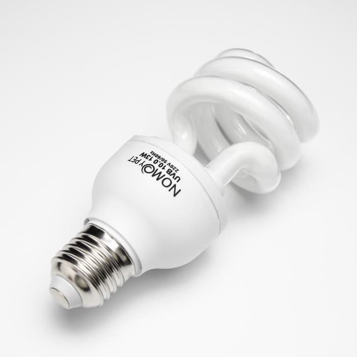 Лампа для террариума UVB 10.0 NomoyPet, 13 Вт, цоколь Е27