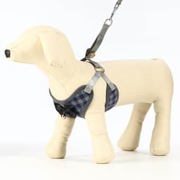 Шлейка с поводком, S, ОШ 20-40 см, ОГ 30-44 см, поводок 120×1 см, серая