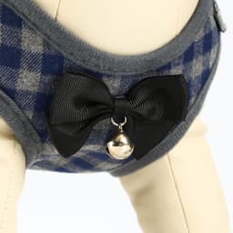 Шлейка с поводком, S, ОШ 20-40 см, ОГ 30-44 см, поводок 120×1 см, серая