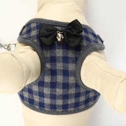 Шлейка с поводком, S, ОШ 20-40 см, ОГ 30-44 см, поводок 120×1 см, серая