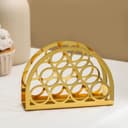 Салфетница Mercy, 13×9×3.5 см, золотистая