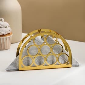 Салфетница Mercy, 13×9×3.5 см, золотистая
