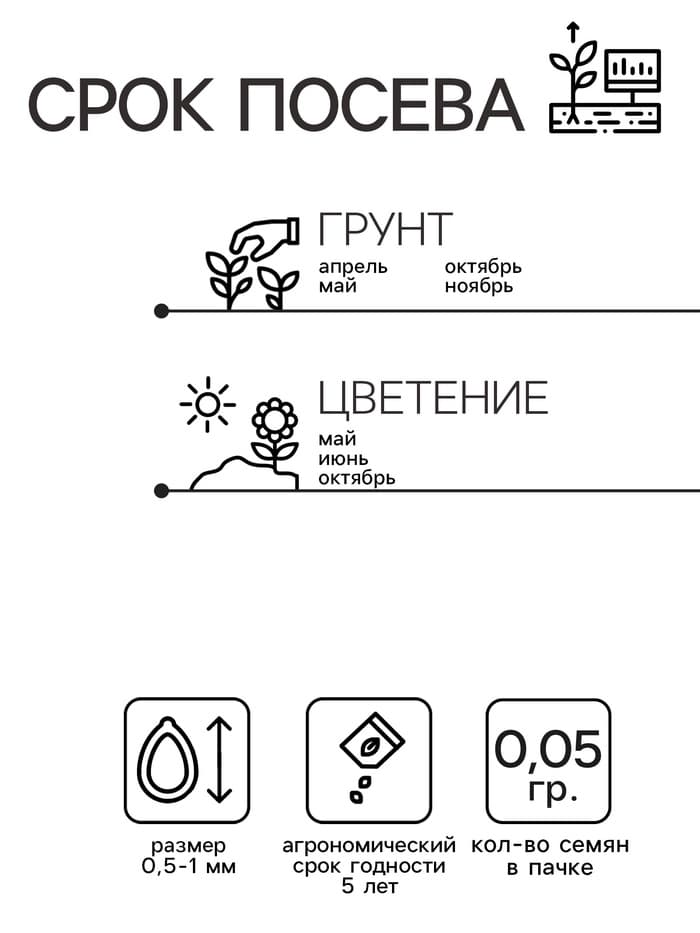 Семена цветов Обриета Адансона «Лазурный берег» 0.05 г
