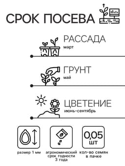 Семена цветов Дельфиниум "Тихоокеанские гибриды", ц/п, 0,05 г