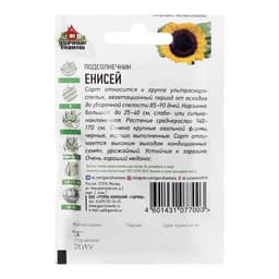 Семена цветов Подсолнечник «Енисей», ХИТ, 5 г