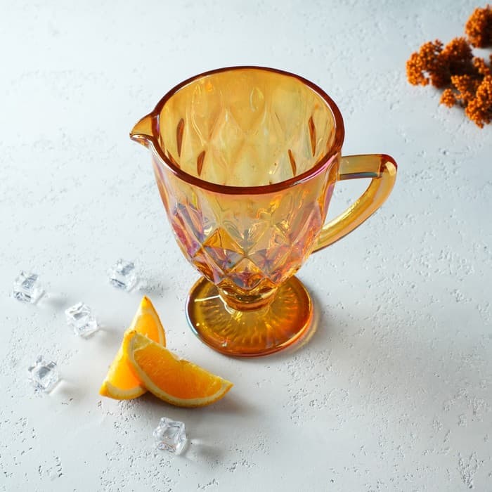 Кувшин для воды Magistro «Круиз», 1.1 л, 14×19.5 см, стекло, янтарный