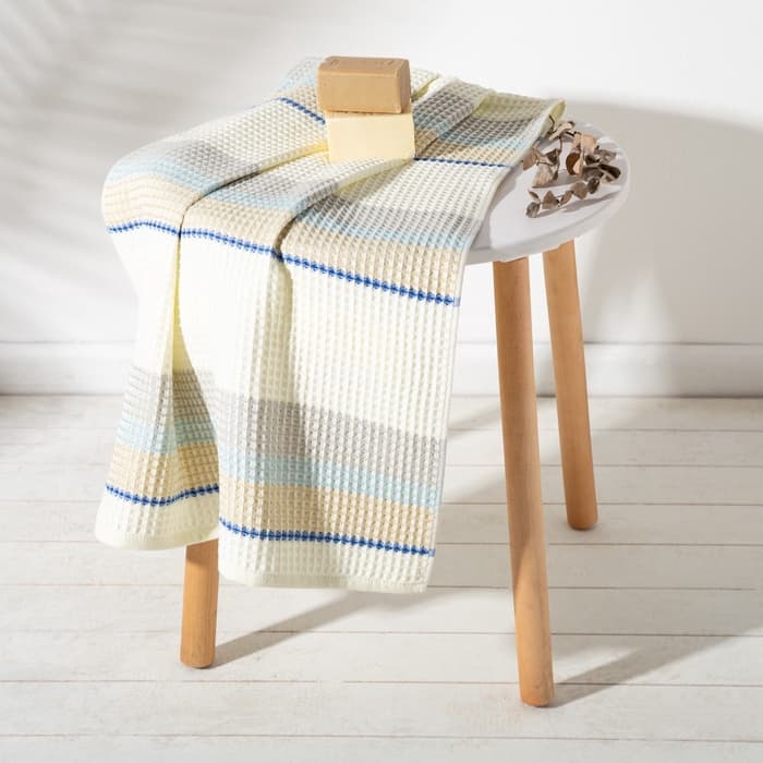 Полотенце банное вафельное «Этель» Waffle, 70×140 см, 100% хлопок, 280 г/м², бежевое