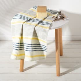 Полотенце банное вафельное «Этель» Waffle, 70×140 см, 100% хлопок, 280 г/м², жёлто-синее