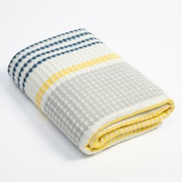 Полотенце банное вафельное «Этель» Waffle, 70×140 см, 100% хлопок, 280 г/м², жёлто-синее