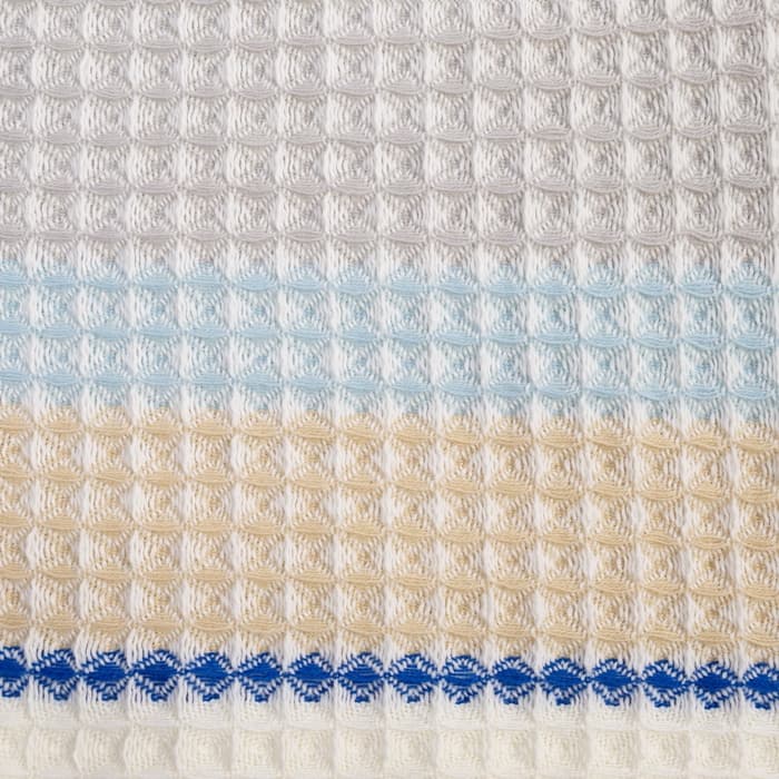 Полотенце банное вафельное «Этель» Waffle, 70×140 см, 100% хлопок, 280 г/м², жёлто-синее