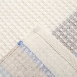 Полотенце банное вафельное «Этель» Waffle, 70×140 см, 100% хлопок, 280 г/м², жёлто-синее