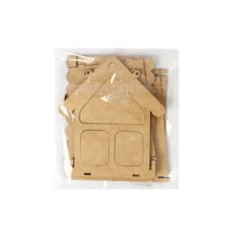 Кормушка - конструктор из ХДФ для птиц «Домик», своими руками, 17×13×19.5 см, Greengo