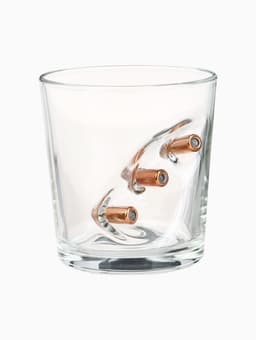 Стакан граненый с пулей «Непробиваемый», для виски, 250 мл