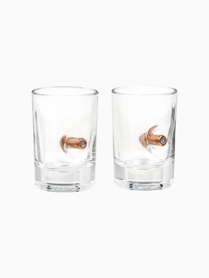 Стопки непробиваемые с пулей «С 23 февраля», набор 2 шт., 50 мл