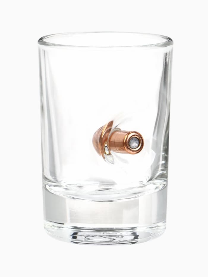 Стопки непробиваемые с пулей «С 23 февраля», набор 2 шт., 50 мл