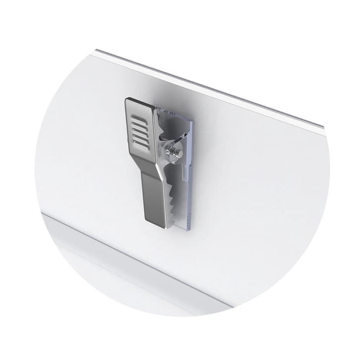 Бейдж горизонтальный 90×57 мм ErichKrause, пластик, с металлическим зажимом и булавкой