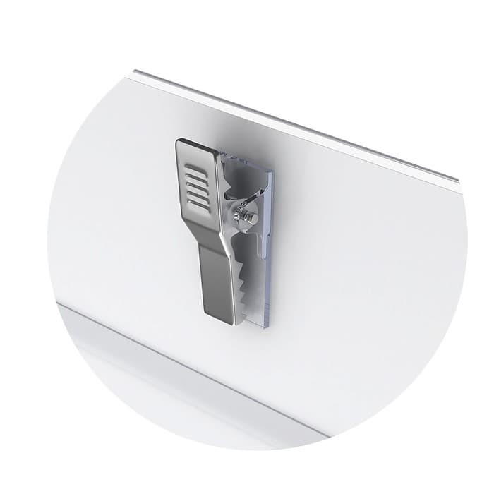 Бейдж горизонтальный 90×57 мм ErichKrause, пластик, с металлическим зажимом и булавкой