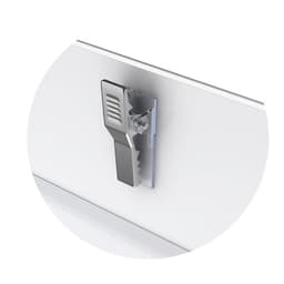 Бейдж горизонтальный 90×57 мм ErichKrause, пластик, с металлическим зажимом и булавкой