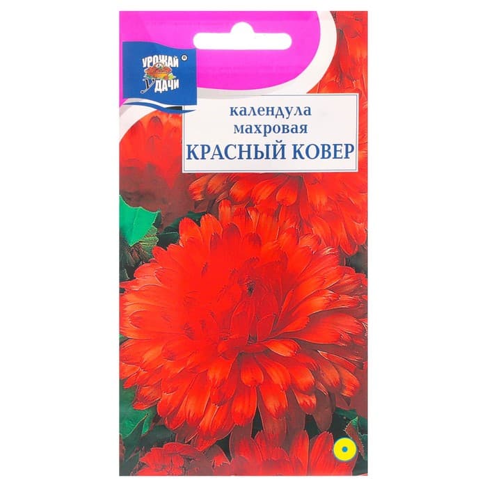 Семена цветов Календула махровая «Красный ковёр», 0.3 г, «Урожай удачи»