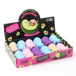 Мялка антистресс тянучка Funny toys «Собака», с песком, в шоубоксе, МИКС