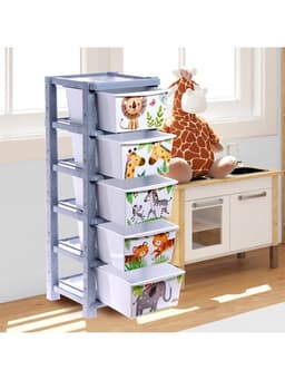 Комод пластиковый «Счастливое детство», 5 секций