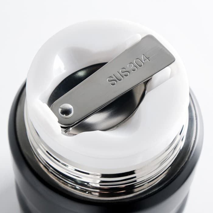 Термос для еды Мастер К, 500 мл, 10×15.5 см, нержавеющая сталь, чёрный