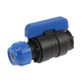 Кран шаровой ПНД Valfex, d=25 мм × 1", цанга/внутренняя резьба, разборный