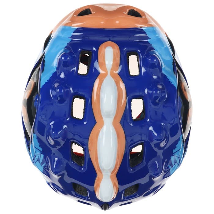 Шлем велосипедиста детский, размер 51-55 см, 028-M771, цвет синий