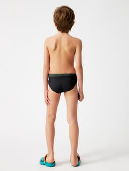 Плавки купальные для мальчика MINAKU, серые, цвет хаки, рост 134-140 см