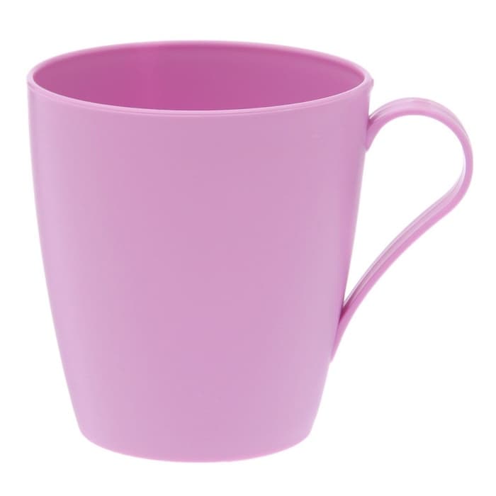 Кружка пластиковая «Нова», 400 мл, d=8.5 см, h=9.5 см, МИКС