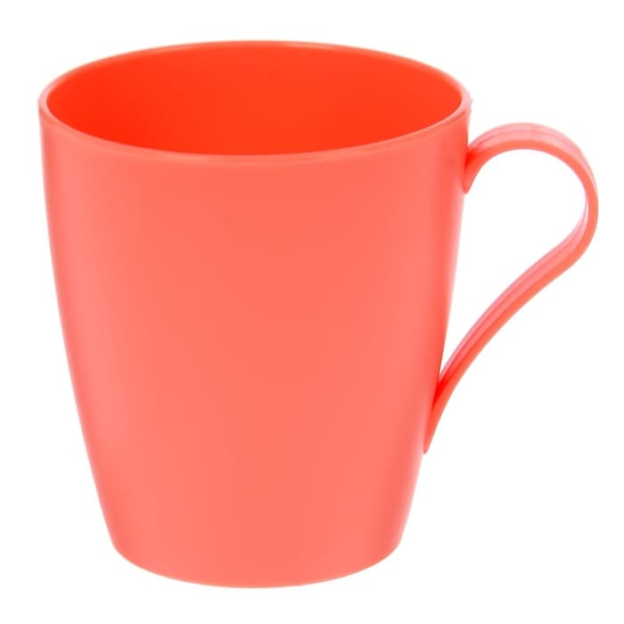 Кружка пластиковая «Нова», 400 мл, d=8.5 см, h=9.5 см, МИКС