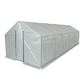 Теплица, 6.1×2.45×2.1 м, оцинкованный металл, профиль d=25 мм, чехол из армированной плёнки 120 мкм