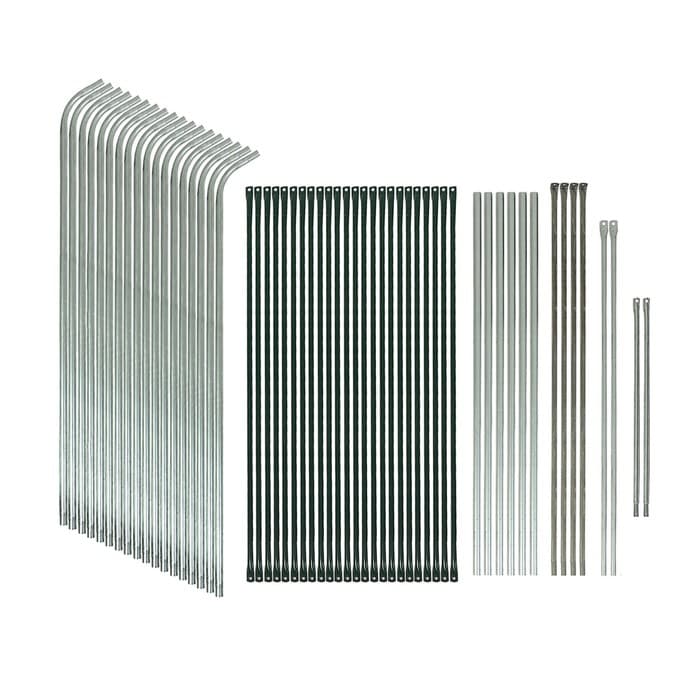 Теплица, 6.1×2.45×2.1 м, оцинкованный металл, профиль d=25 мм, чехол из армированной плёнки 120 мкм