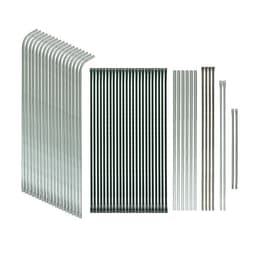 Теплица, 6.1×2.45×2.1 м, оцинкованный металл, профиль d=25 мм, чехол из армированной плёнки 120 мкм