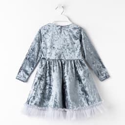 Платье нарядное для девочки KAFTAN «Куколка», серо-голубое, рост 86-92 см