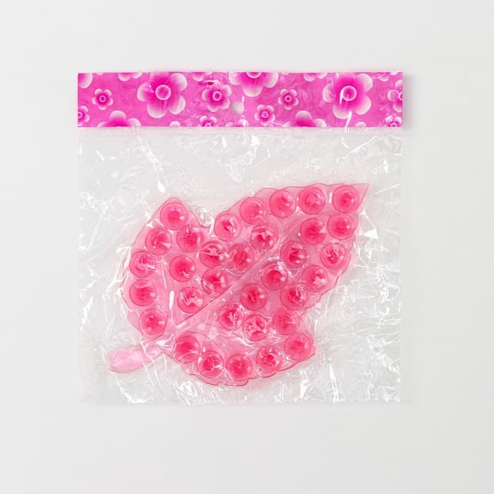 Коврик для ванной на присосках «Кленовый лист», 9×13.5 см, мини, МИКС