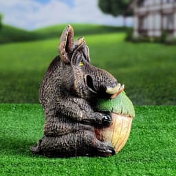 Садовая фигура из полистоуна «Кабан с жёлудем», 22×15×28 см