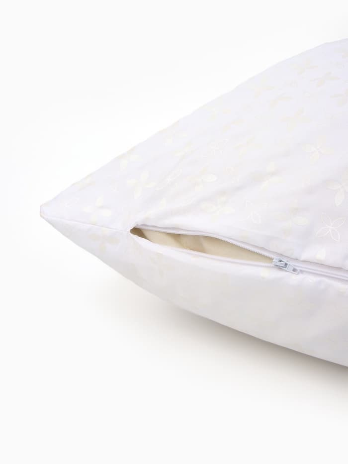 Наволочка - наперник на молнии «Атра. Римский», 50×70 см, белая, тик