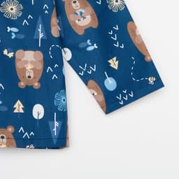 Пижама детская: рубашка, брюки KAFTAN «Мишки», синяя, рост 110-116 см