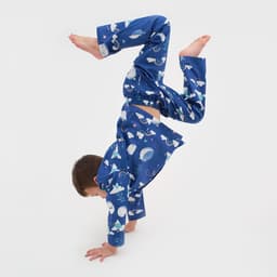 Пижама детская: рубашка, брюки KAFTAN «Луна», синяя, рост 98-104 см