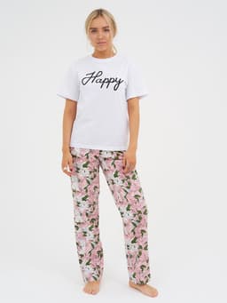 Брюки домашние женские KAFTAN «Попугай», размер 48-50, розовые