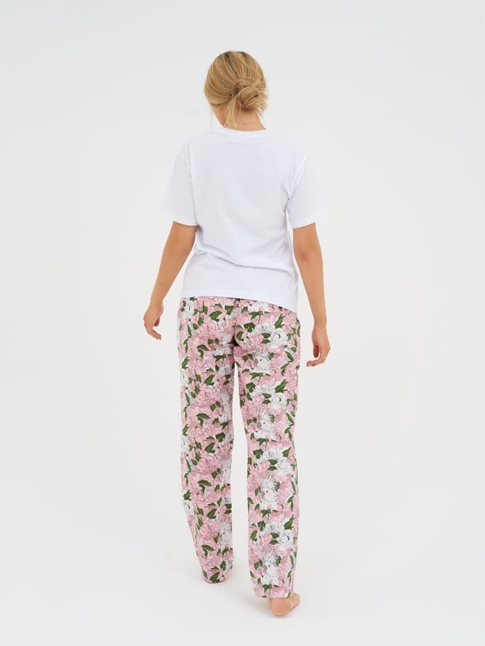 Брюки домашние женские KAFTAN «Попугай», размер 48-50, розовые