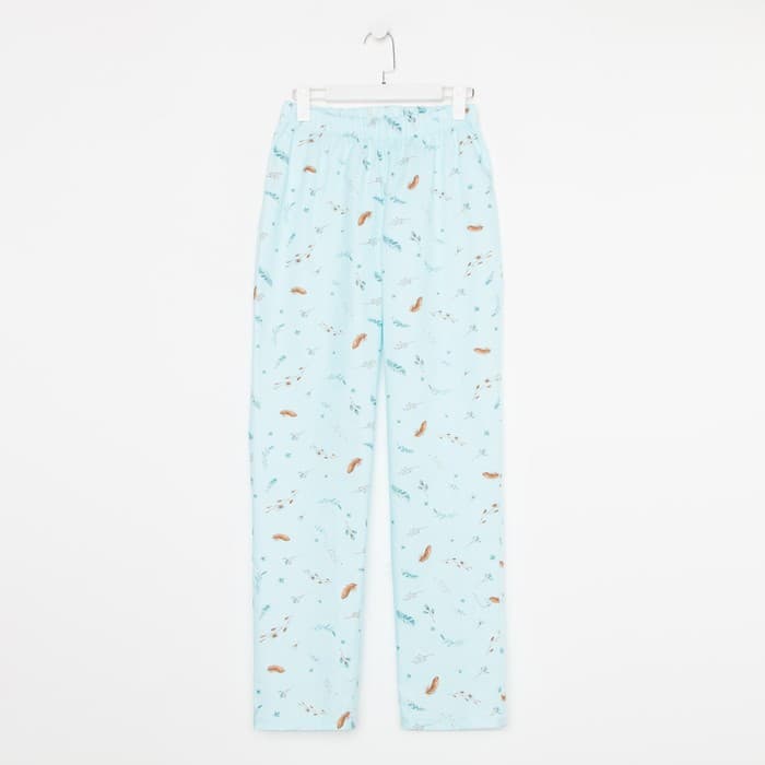 Брюки домашние женские KAFTAN Light, размер 40-42, голубые