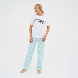 Брюки домашние женские KAFTAN Light, размер 44-46, голубые