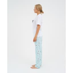 Брюки домашние женские KAFTAN Light, размер 44-46, голубые