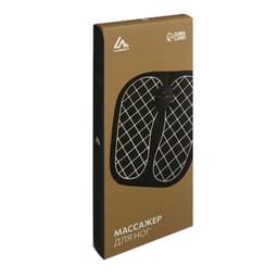 Массажёр для ног Luazon LEM-35, миостимулятор, 6 режимов, 2хААА (не в компл.), чёрный