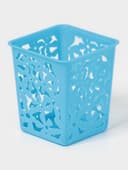 Корзина для хранения «Цветы», пластик, 9×9×10 см, МИКС